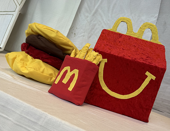 McDonalds Happy meal lavet af plyss textil